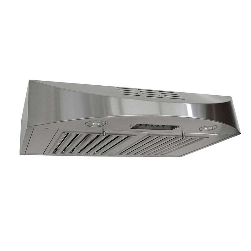 KOBE Brillia 30" Stainless Steel 400 CFM Ductless Recirculating Under Cabinet Range Hood CHX3830SQBD-3