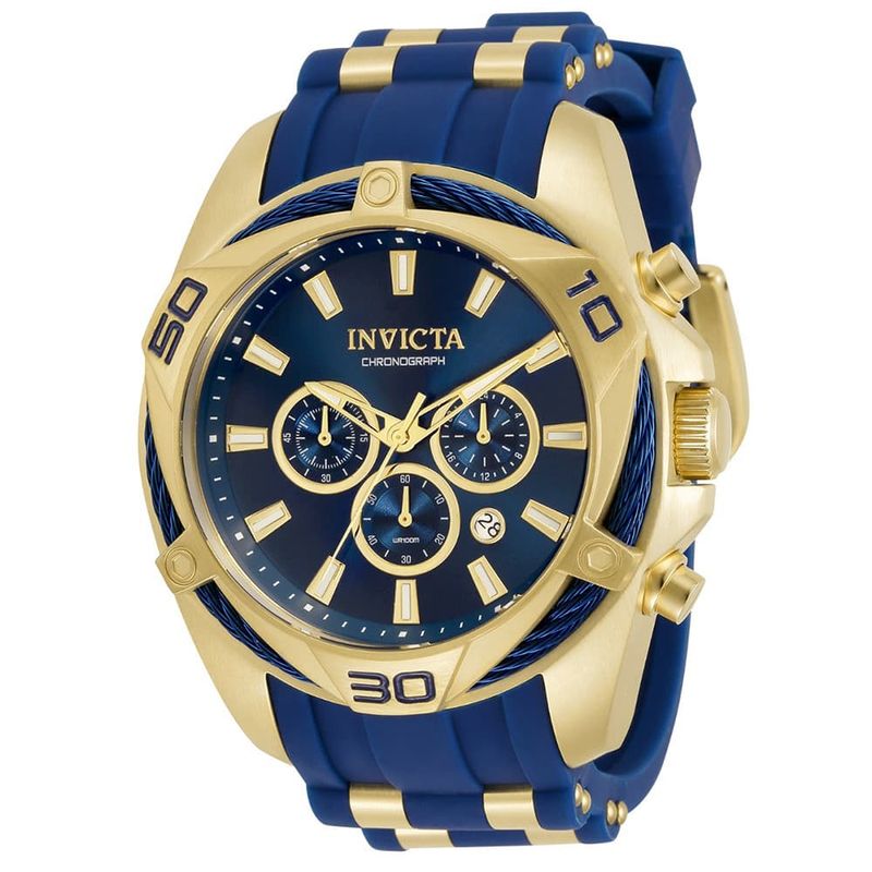 Watch Invicta Bolt Men's Watch - 50mm, Gold, Blue 34139