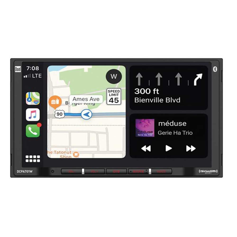 Dual 7-Inch Double-DIN in-Dash Digital Media Receiver with Bluetooth  DCPA701