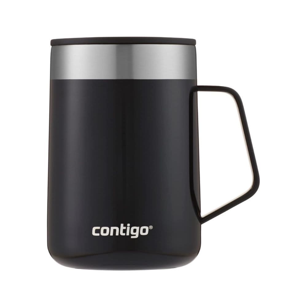 CONTIGO – Taza de escritorio de 14 oz con asa – Licorice CONTIGO – Taza de escritorio de 14 oz con asa – Licorice