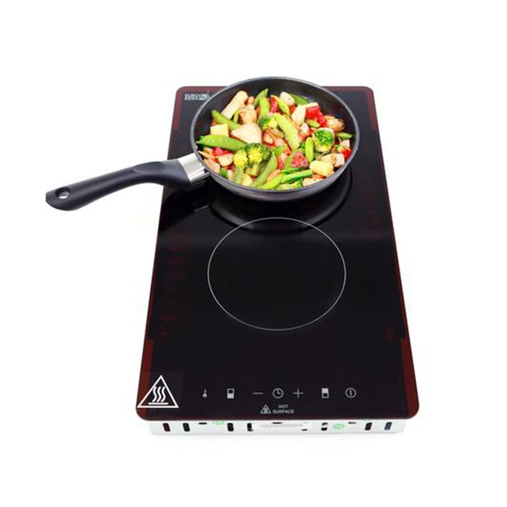 AVANTI – 11″ Drop-In Dual-Burner Electric Cooktop – Black