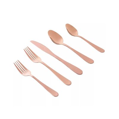 Gibson Home Stravida 20 Piece Flatware Set in Rose Gold Stainless Steel 137380.20
