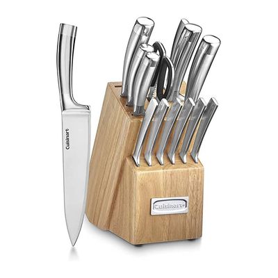 CUISINART – 15‑Piece Knife Block Set – Silver CUISINART – 15‑Piece Knife Block Set – Silver