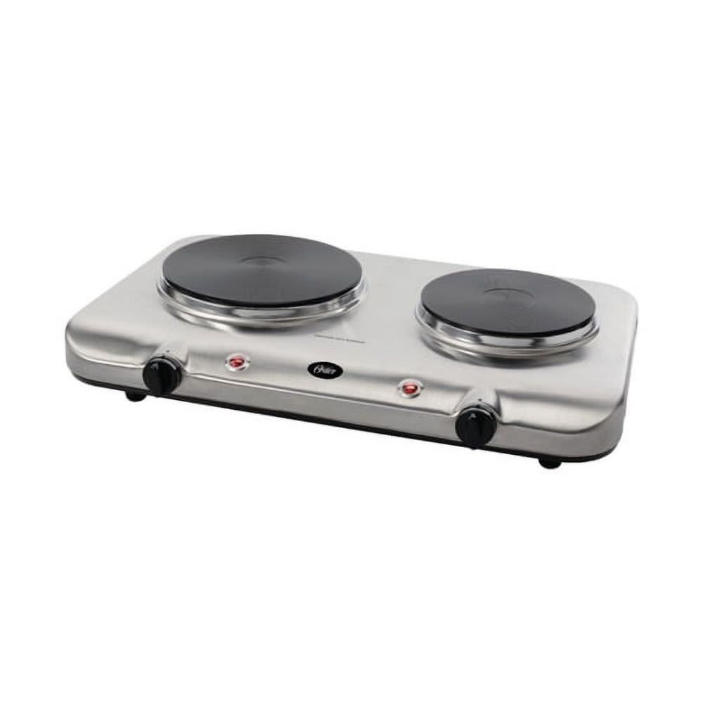Oster Electric s/s Solid Double Burner CKSTBUDSOONP