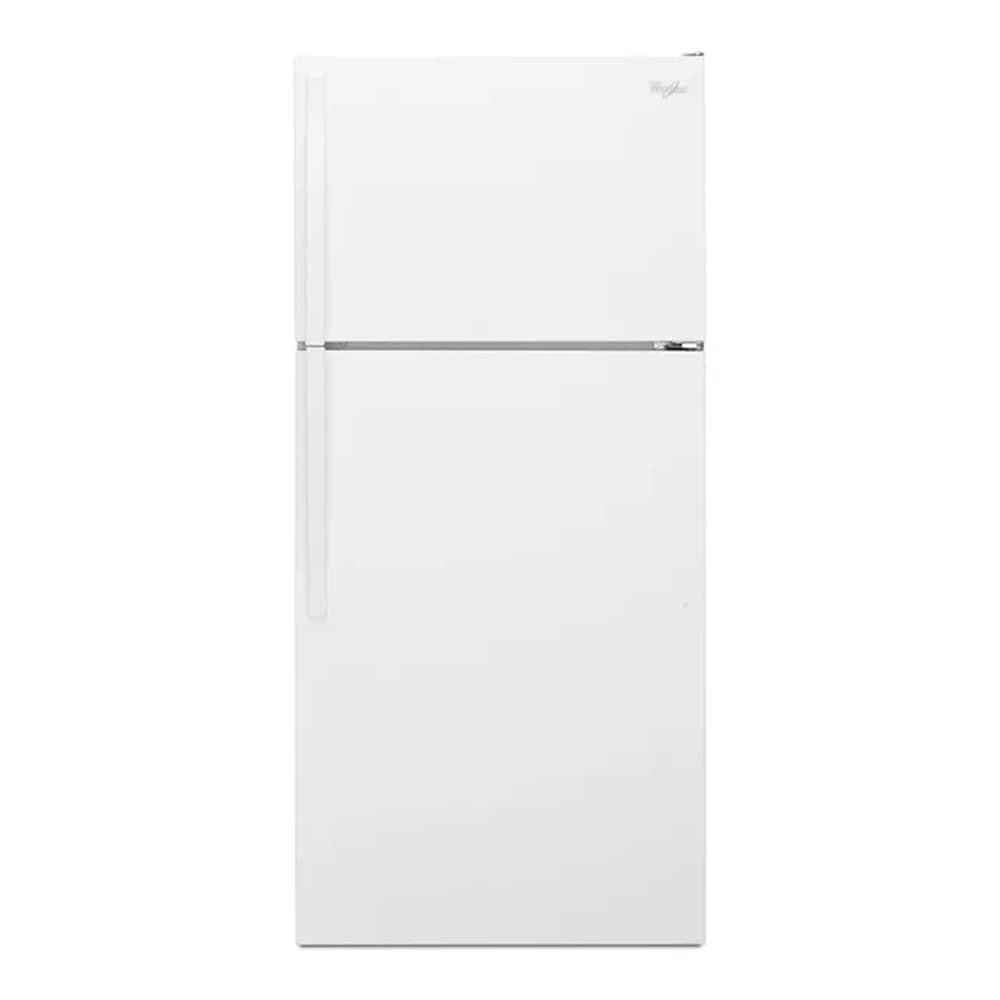Refrigerator hirlpool 14 CF TOP MOUNT, GLASS , WHITE WRT314TFDW
