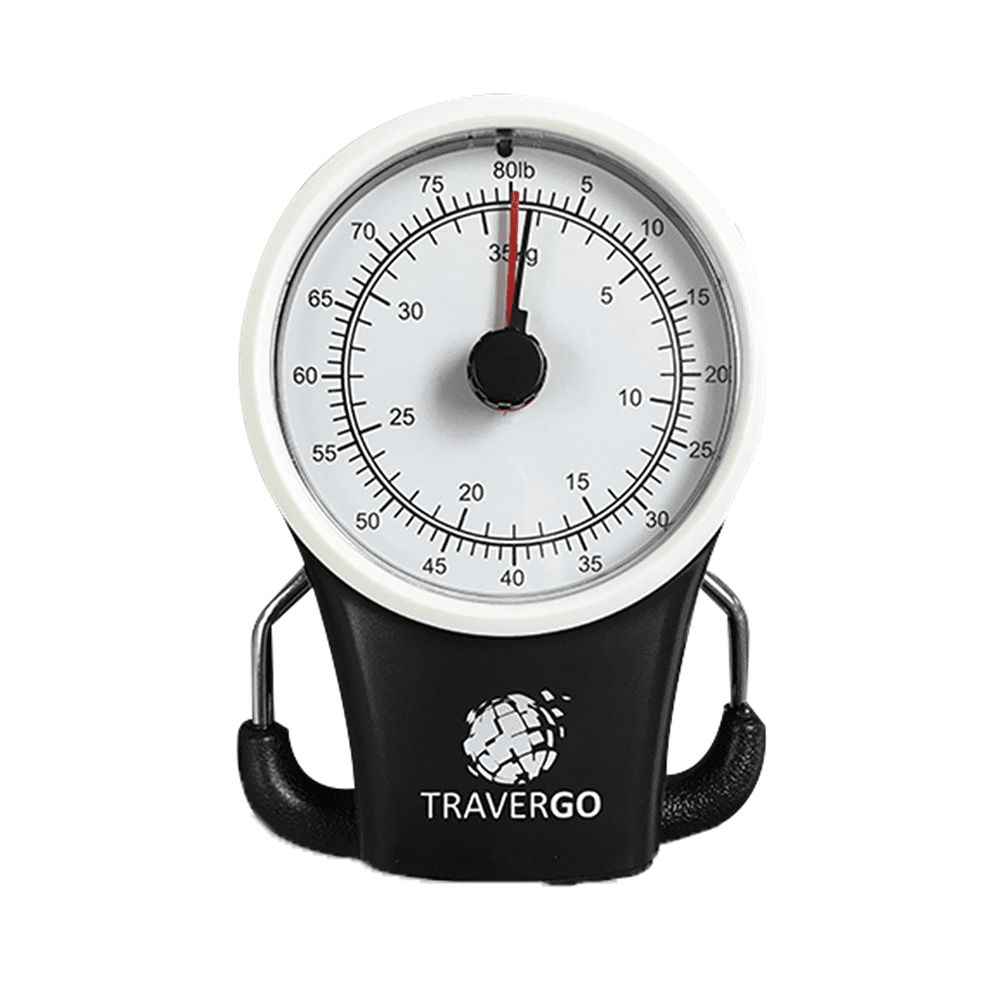 GoGreen Power Analog Luggage Scale with hook - Black