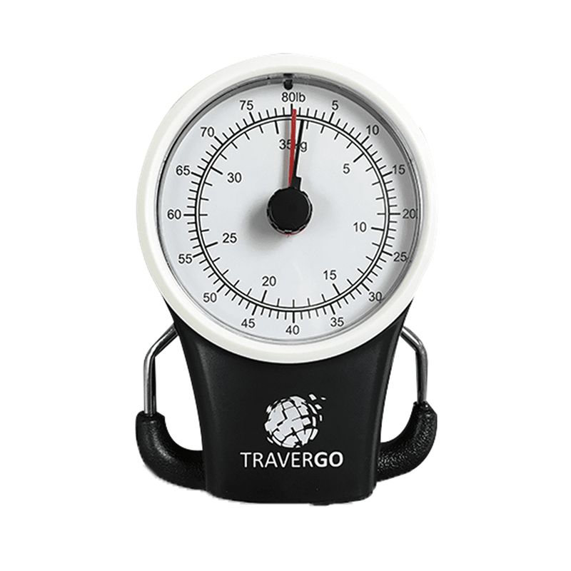 GoGreen Power Analog Luggage Scale with hook - Black