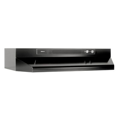 BROAN – 30" Under-Cabinet Convertible Range Hood – Black