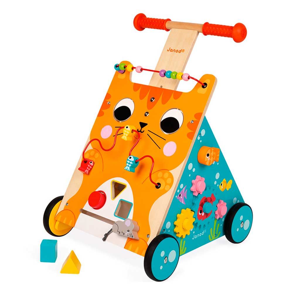 Janod Multi-Activities Wooden Cat Baby Walker J08005