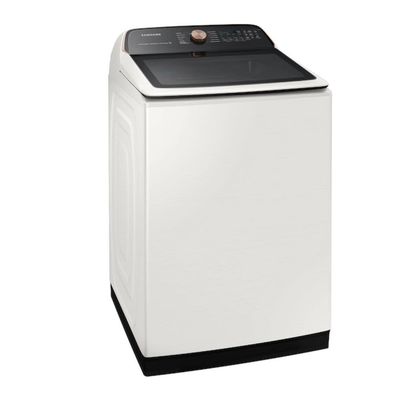 Samsung 5.5 cu. ft. Smart High-Efficiency Top Load Washer with Impeller and Super Speed in Ivory WA55A7300AE