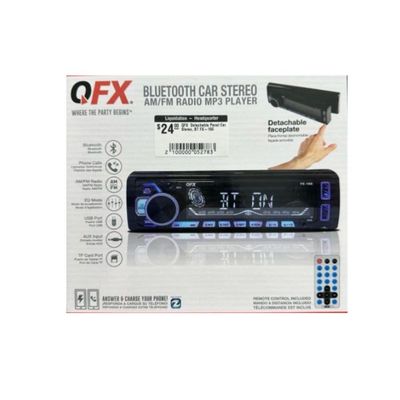 QFX  Detachable Panel Car Stereo, BT FX-166