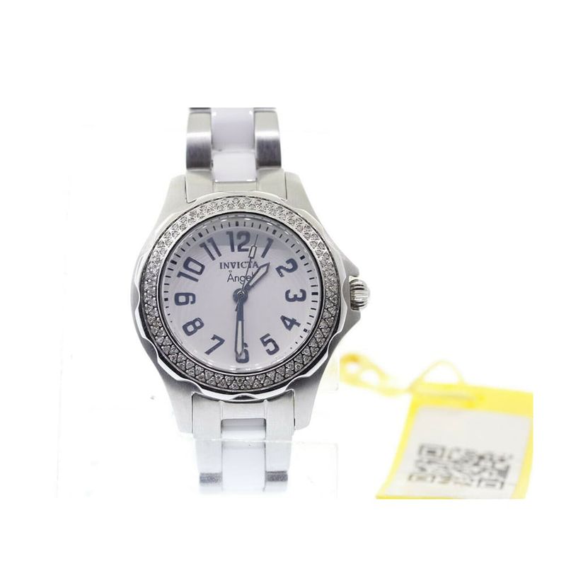 Watch Invicta Women's Angel Stainless/Ceramic Diamond Accented White Dial 1779
