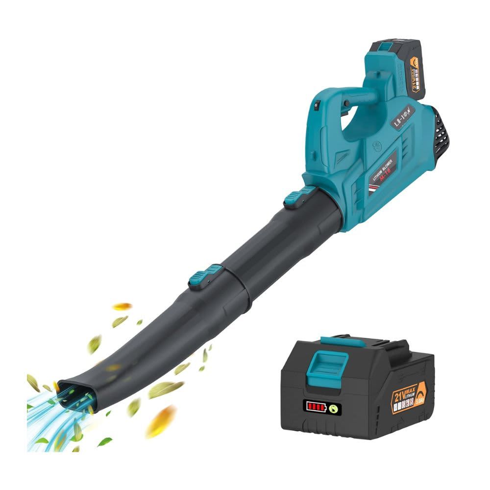 UBEESIZE – 21V Cordless Leaf Blower with 5.0Ah Battery – Black