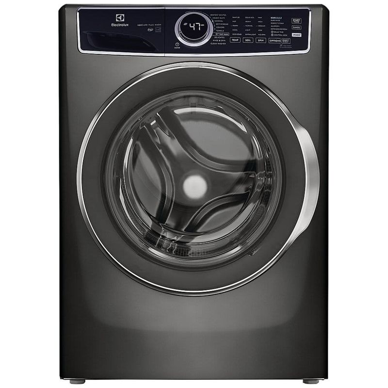 Electrolux - 4.5 Cu.Ft. Stackable Front Load Washer with Steam and LuxCare Plus Wash System - Titanium  ELFW7537AT