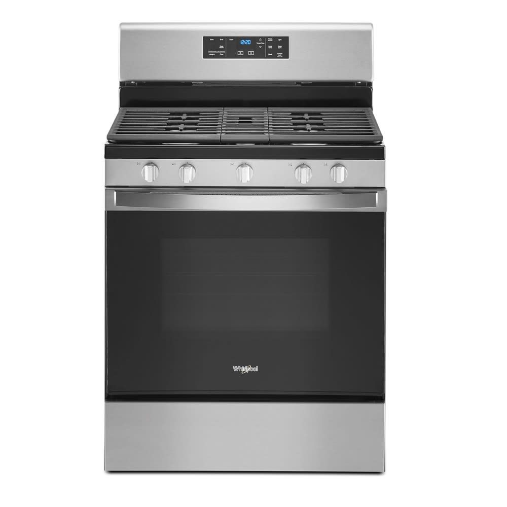 Whirlpool 5.0 cu. ft. gas range with center oval burner /Whirlpool WFG525S0JS