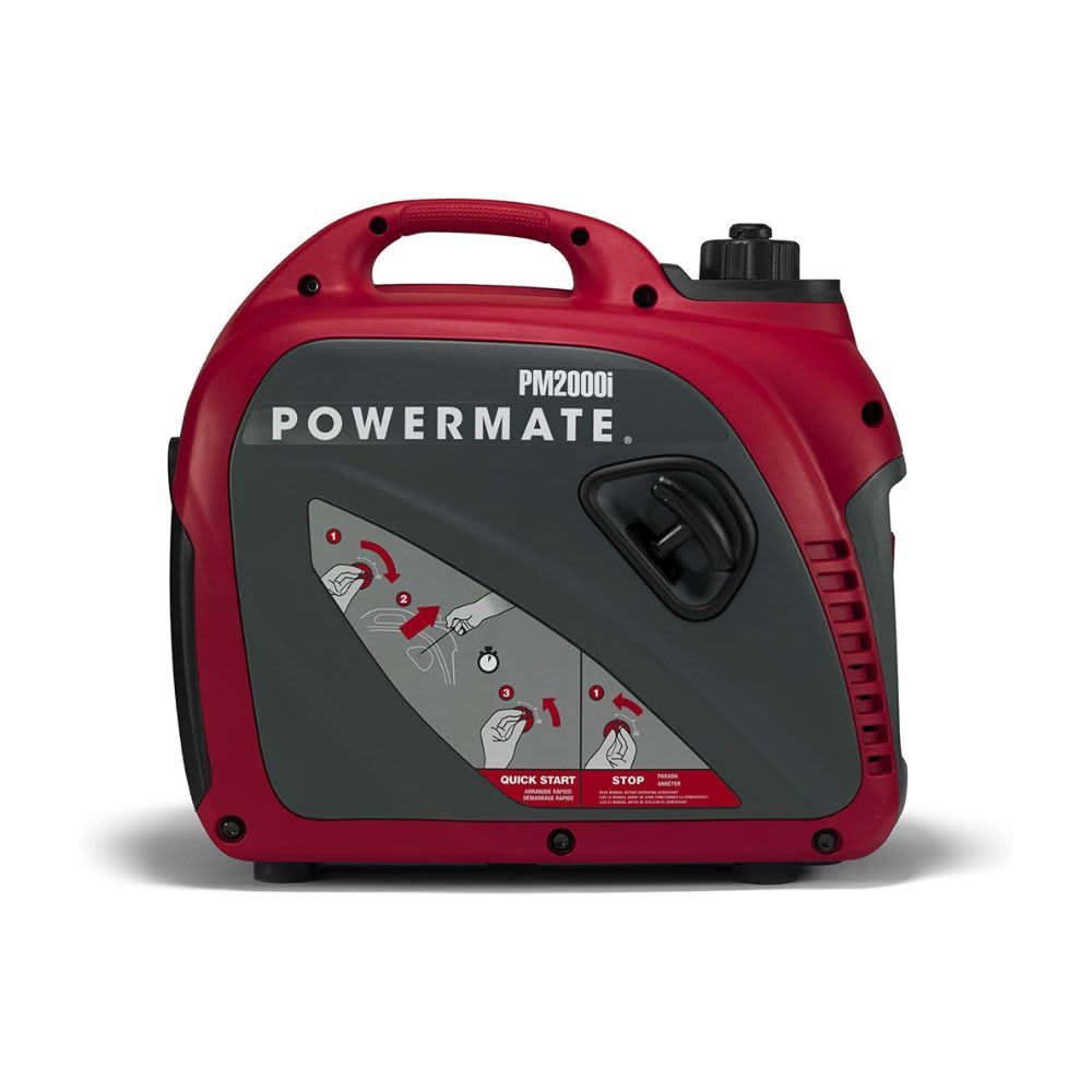 Powermate PM2000i 2000-Watt Gas-Powered Portable Inverter Generator by Generac B08L9QDRC3