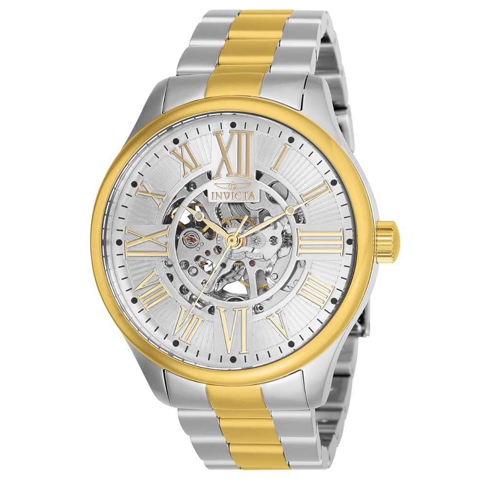 Watch Invicta Objet D Art Automatic Skelotonized Men's Watch - 45mm, Steel, Gold 27557