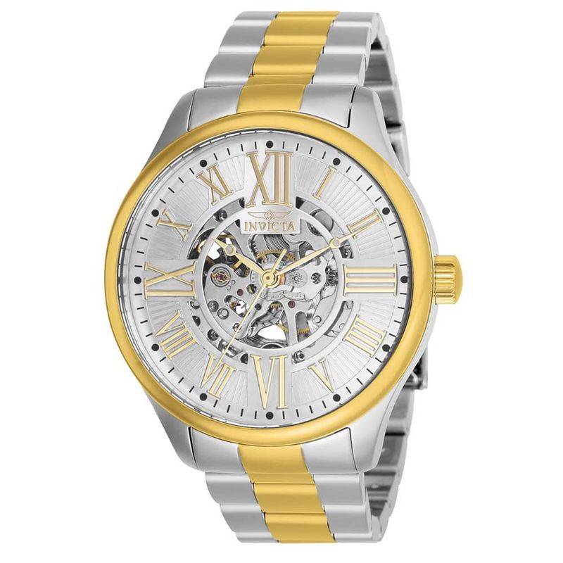 Watch Invicta Objet D Art Automatic Skelotonized Men's Watch - 45mm, Steel, Gold 27557