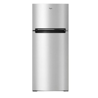 Whirlpool - 17.7 Cu. Ft. Top-Freezer Refrigerator - Monochromatic stainless steel WRT518SZFM
