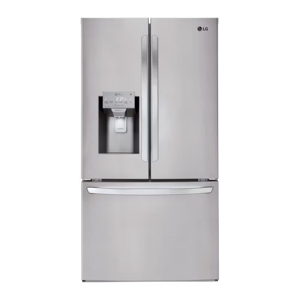 LG - 26.2 Cu. Ft. French Door Smart Refrigerator with Dual Ice Maker - Stainless Steel LFXS26973S LG - 26.2 Cu. Ft. French Door Smart Refrigerator with Dual Ice Maker - Stainless Steel LFXS26973S
