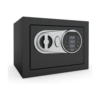 Safe and Lock Box Digital Electronic Security Keypad Mini Small Safes with Grey Safe Box 0.236 Cubic Feet B08JLDDYJY