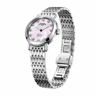 ROTARY - Watch Ladies Diamond - Stainless Steel 1379203