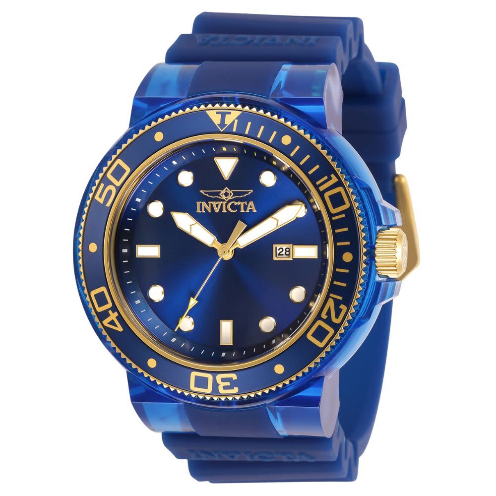 Invicta Pro Diver Men's Watch - 51.5mm, Blue, Transparent (32336)