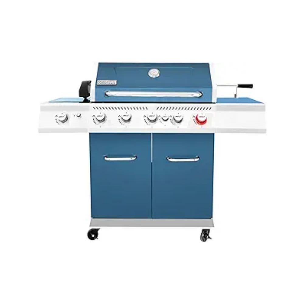 ROYAL GOURMET – 5-Burner Cabinet-Style Propane Gas Grill – Blue