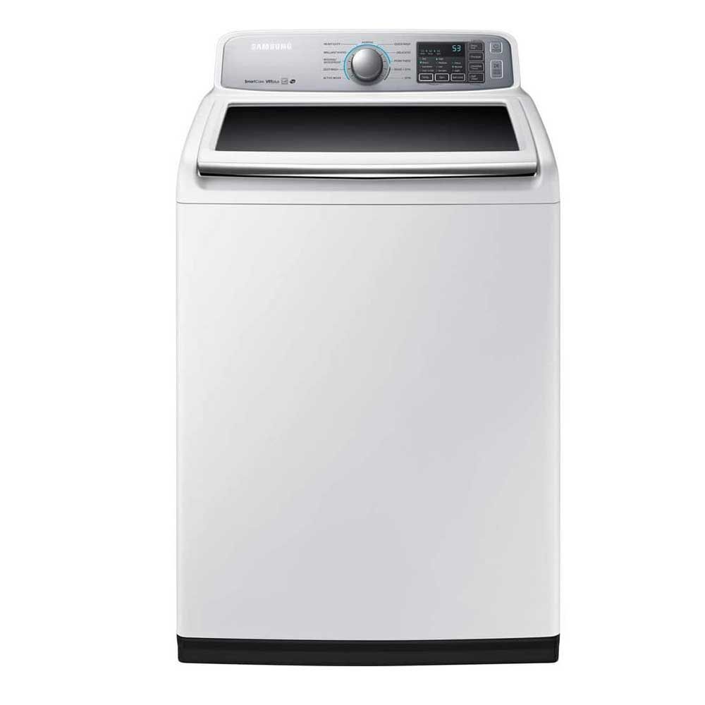 Samsung - 5.0 Cu. Ft. 11-Cycle Top-Loading Washer WA50M7450AW