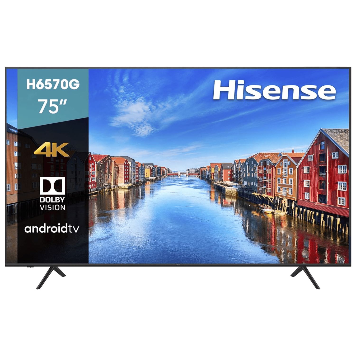 Hisense - 75" Class H65 Series LED 4K UHD Smart Android TV 75H6570G (Open Box)