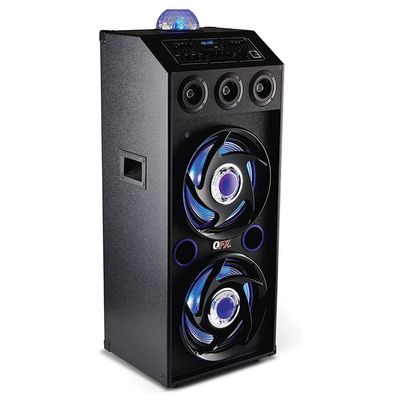 QFX 2x12inch Cabinet PA Speaker with BuiltIn Amplifier SBX-412207BT-BL