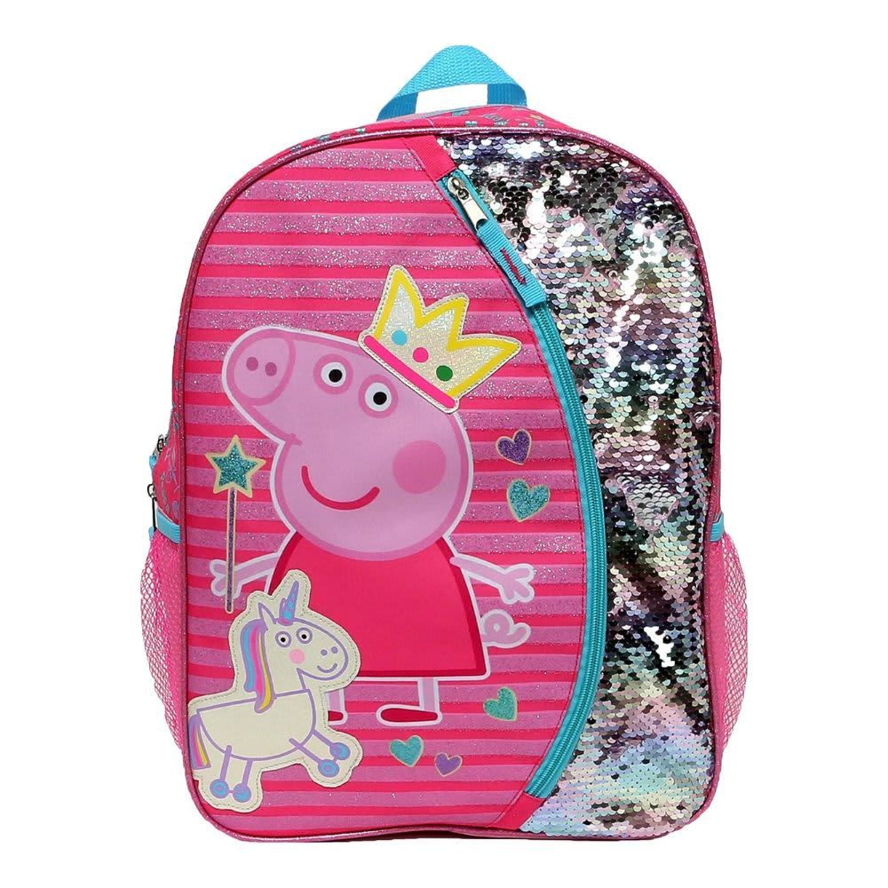 Peppa Pig Backpack for Girls for Kindergarten & Elementary School, 16 Inch B07VB7196C