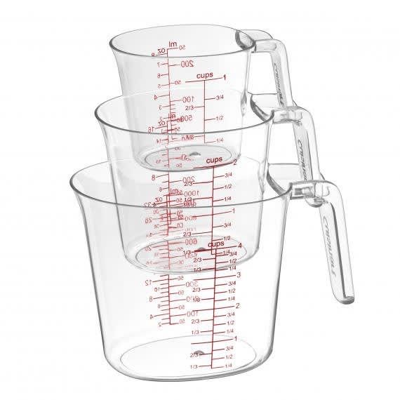 CUISINART – 3-Piece Nesting Liquid Measuring Cup Set – Clear