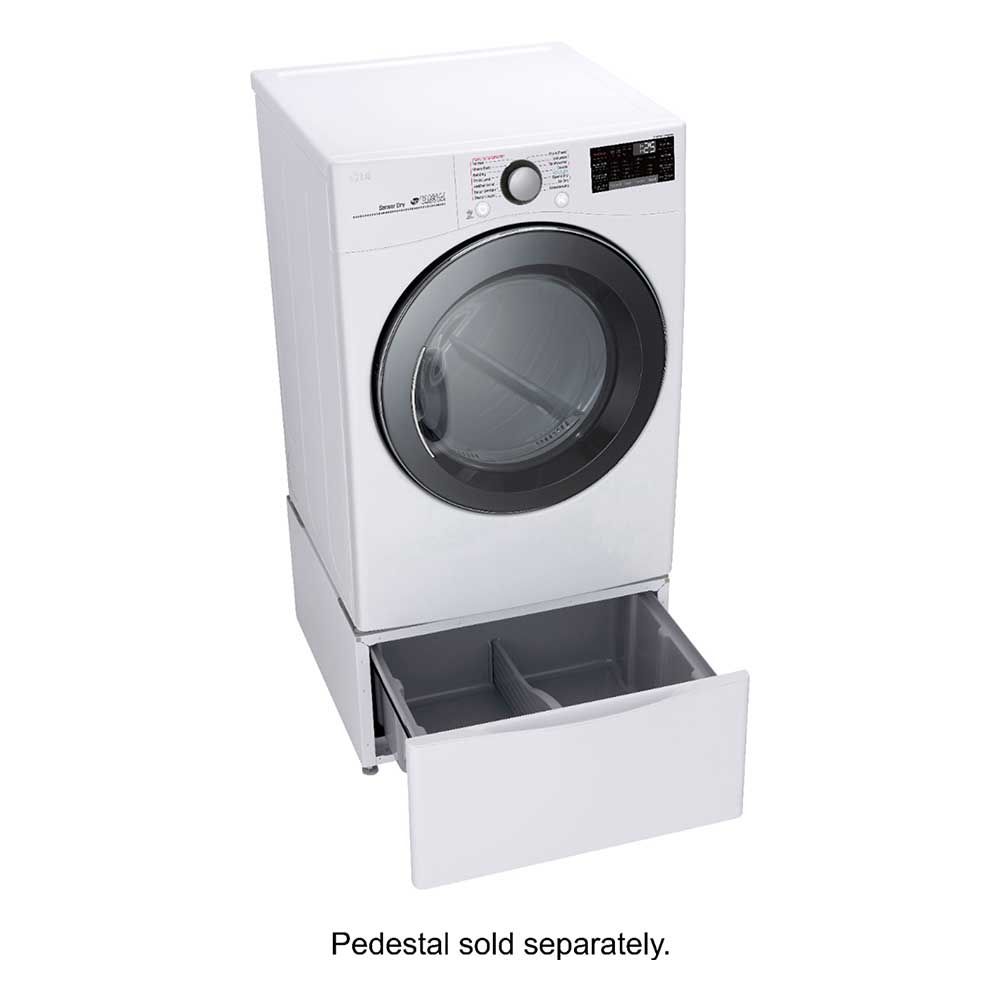 LG - 7.4 Cu. Ft. Stackable Smart Electric Dryer DLEX3900W