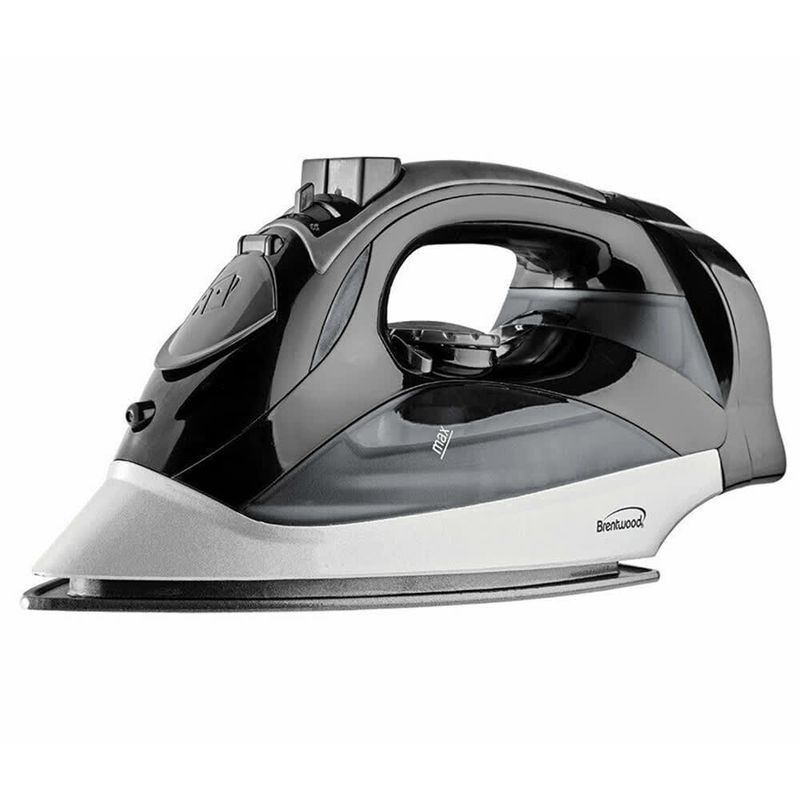 BRENTWOOD – Steam Iron with Retractable Cord 1200 W – Black