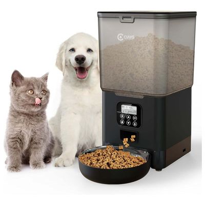 CIAYS – Automatic Cat Feeder, 5.6L, 4 Meals Per Day, Pet Dry Food Dispenser