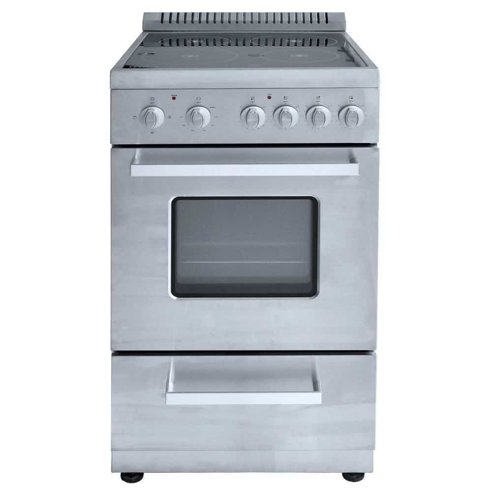 PREMIUM – Electric Stove 20″ 4 Burners 220 V – Stainless Steel