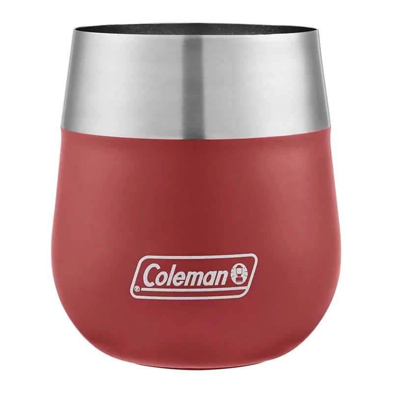 COLEMAN – Claret 13 oz Insulated Stainless Steel Wine Glass – Heritage Red