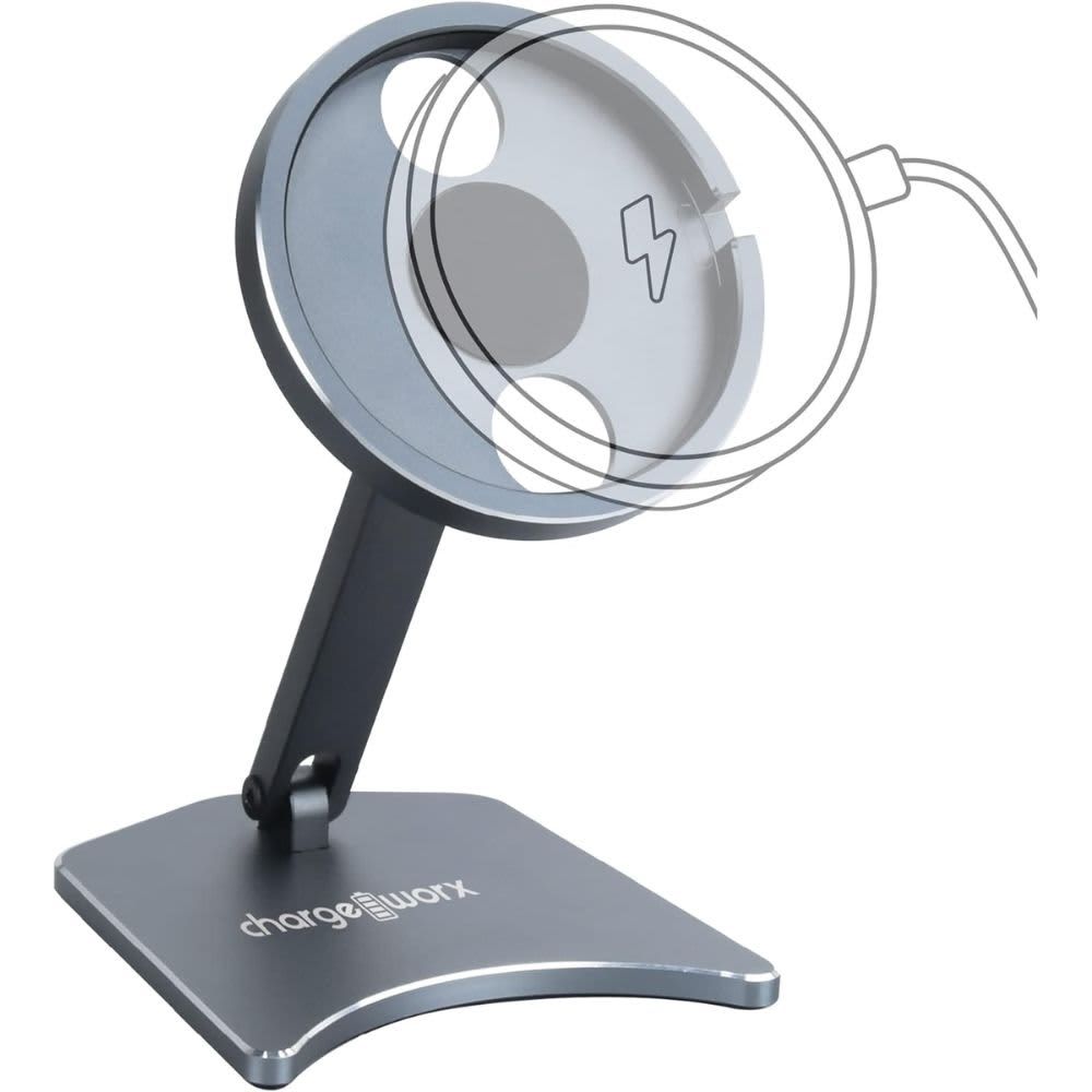 Chargeworx – Universal Foldable Charging Stand for MagSafe Compatible Devices – Black