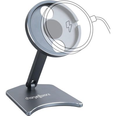 Chargeworx – Universal Foldable Charging Stand for MagSafe Compatible Devices – Black