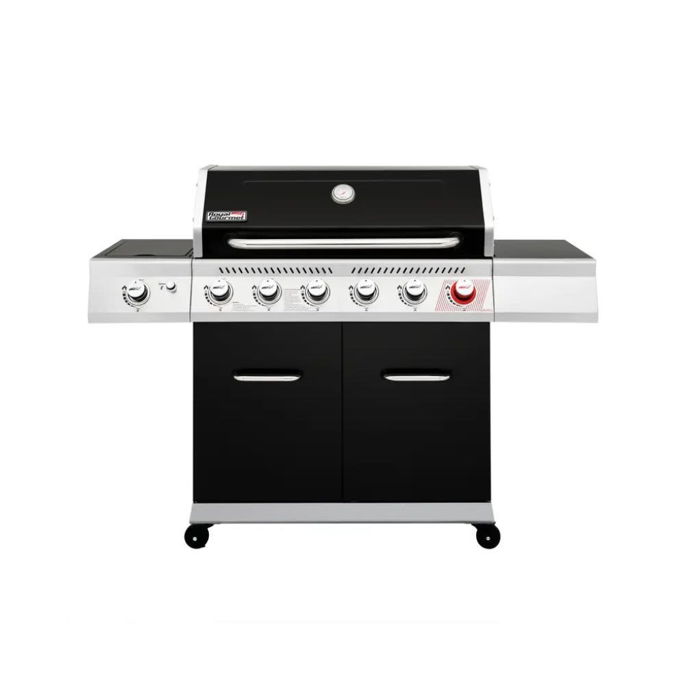 Royal Gourmet Black 6-Burner Liquid Propane Gas Grill with 1 Side Burner GA6402H