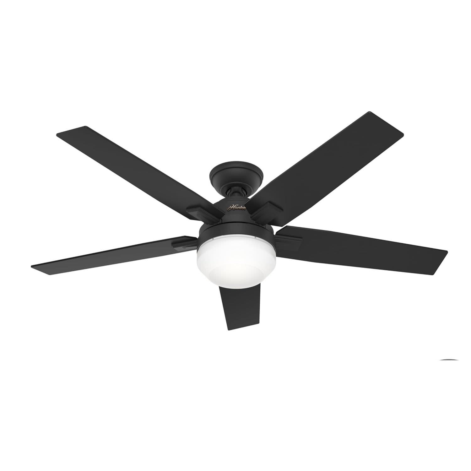 HYATECH – 52″ Modern Indoor Ceiling Fan with Dimmable Light & Remote Control