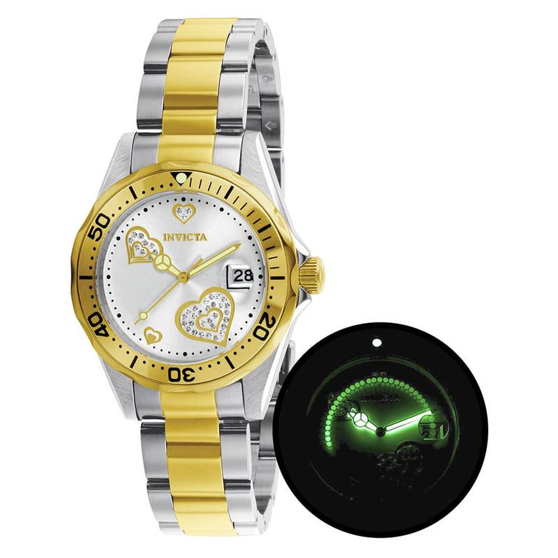Invicta Angel Glow In The Dark Women's Watch - 38mm, Gold (12287)