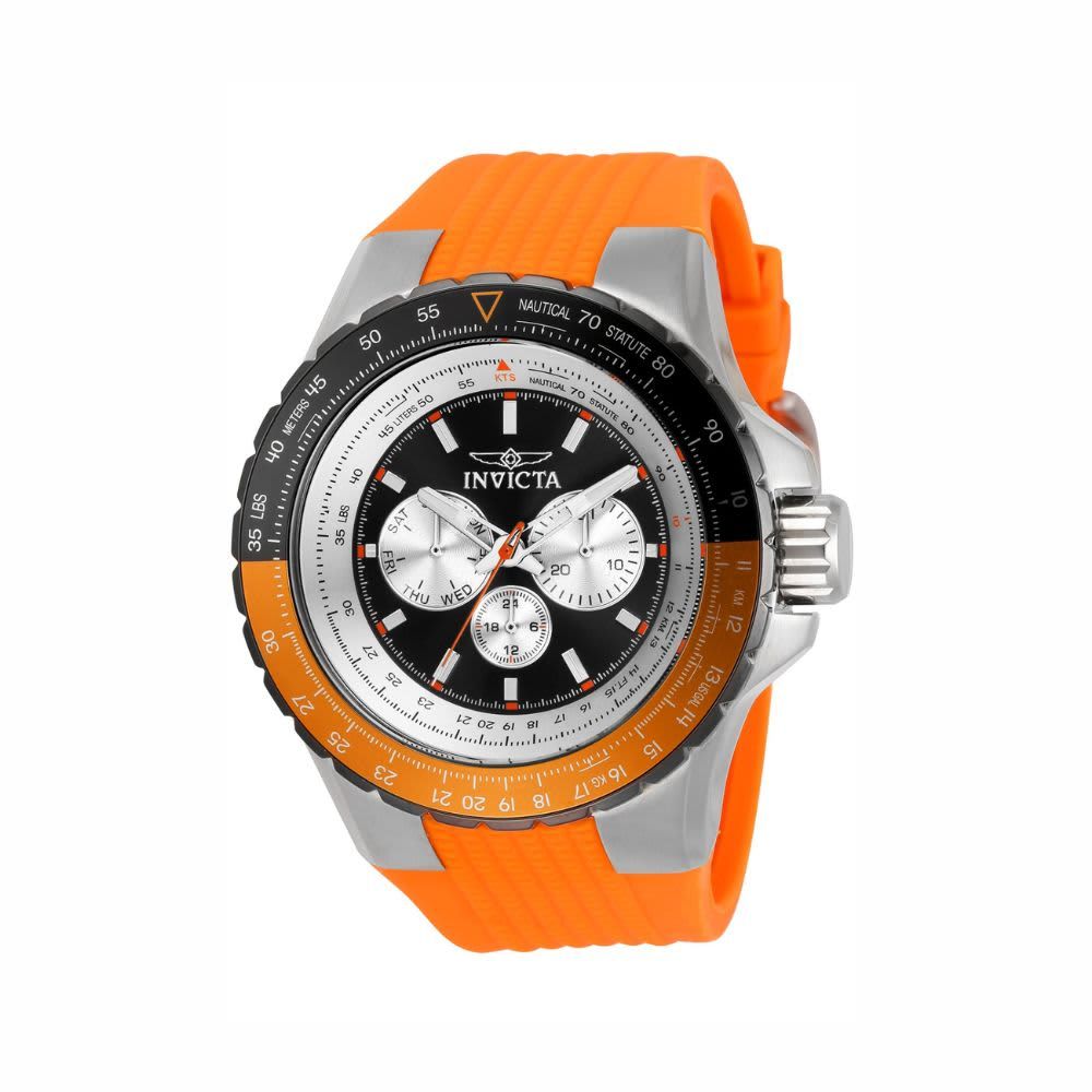 Invicta Aviator Men's Watch - 50mm, Orange (33035)