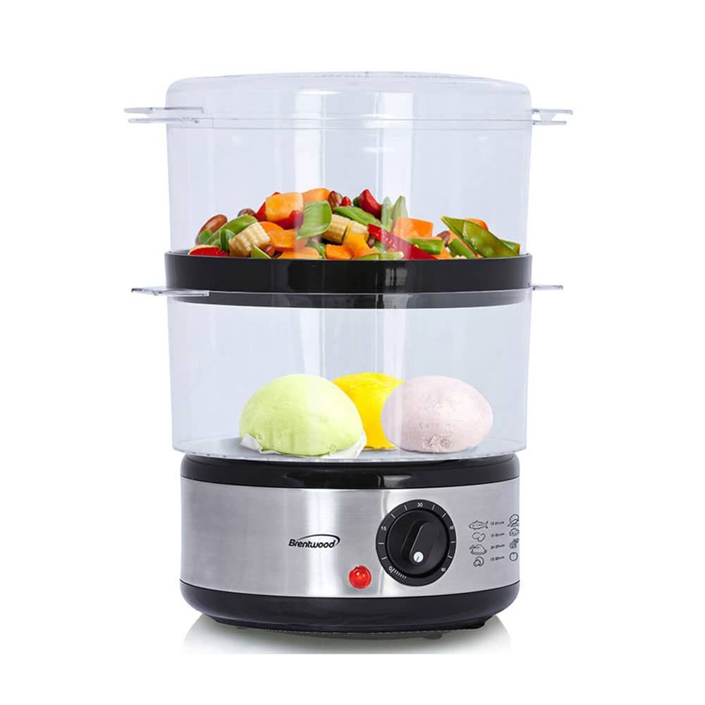 BRENTWOOD – Double Tier 5 Quart Food Steamer – Stainless Steel