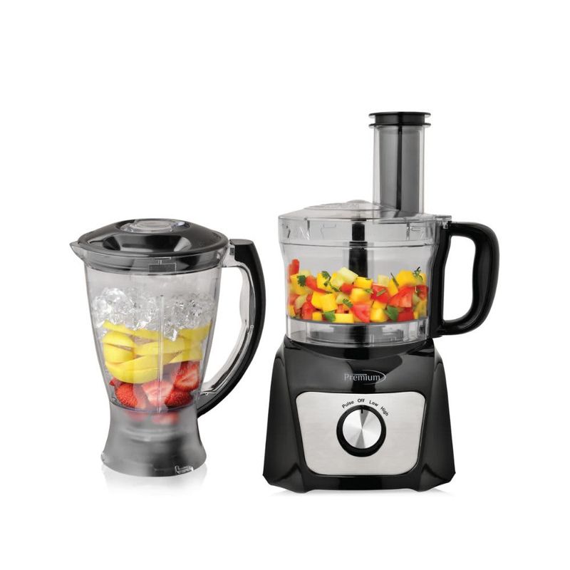 PREMIUM – Food Processor & Blender Combo – Black