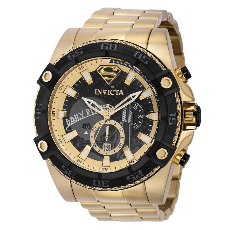 Watch Invicta DC Comics Superman Men's Watch - 52mm, Gold 41238