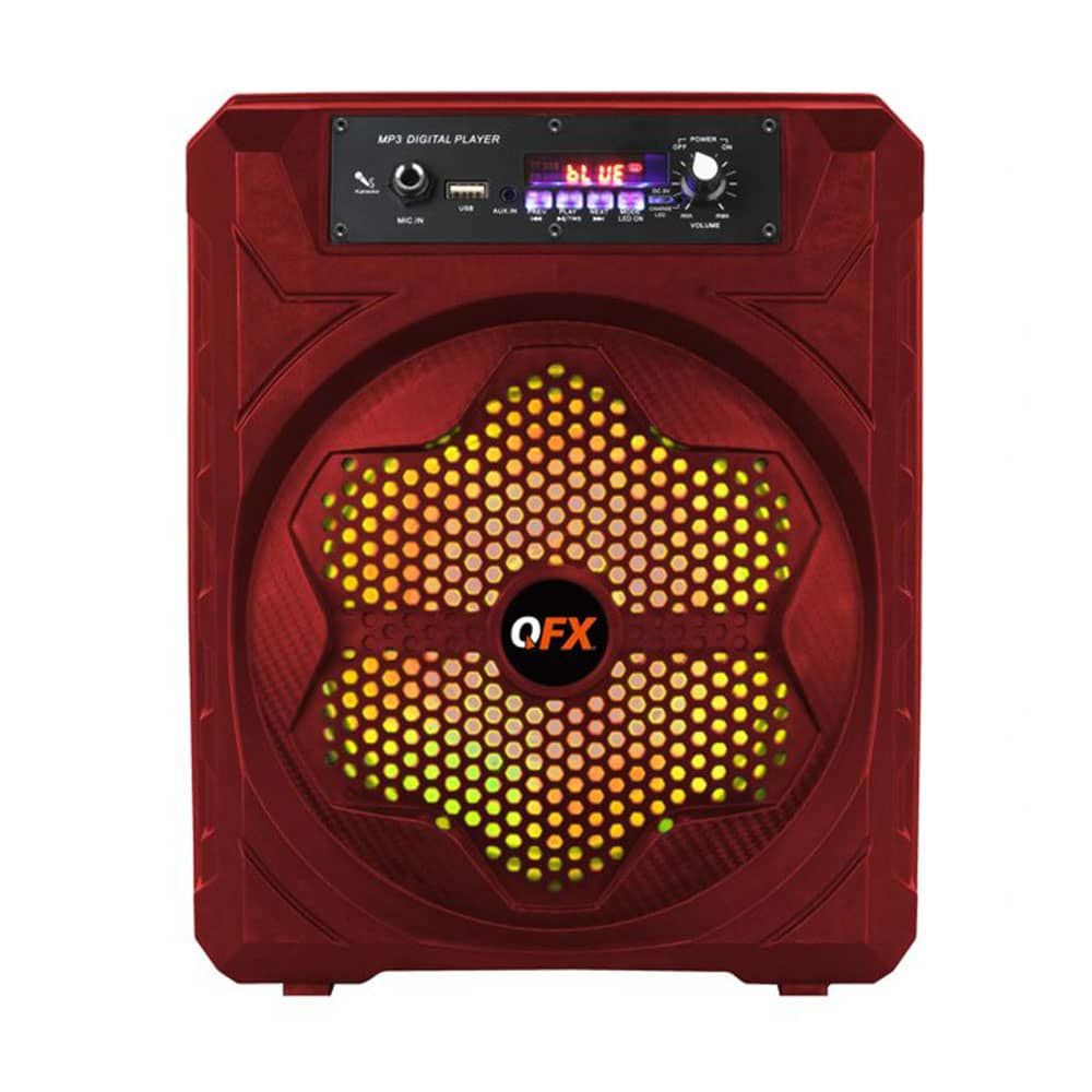 QFX 8" BT PORTABLE PARTY SPEAKER BT-84-RED