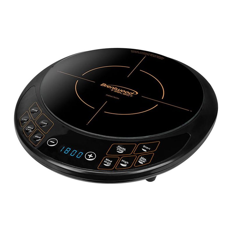 BRENTWOOD – 1,800 W Single Electric Induction Cooktop – Black