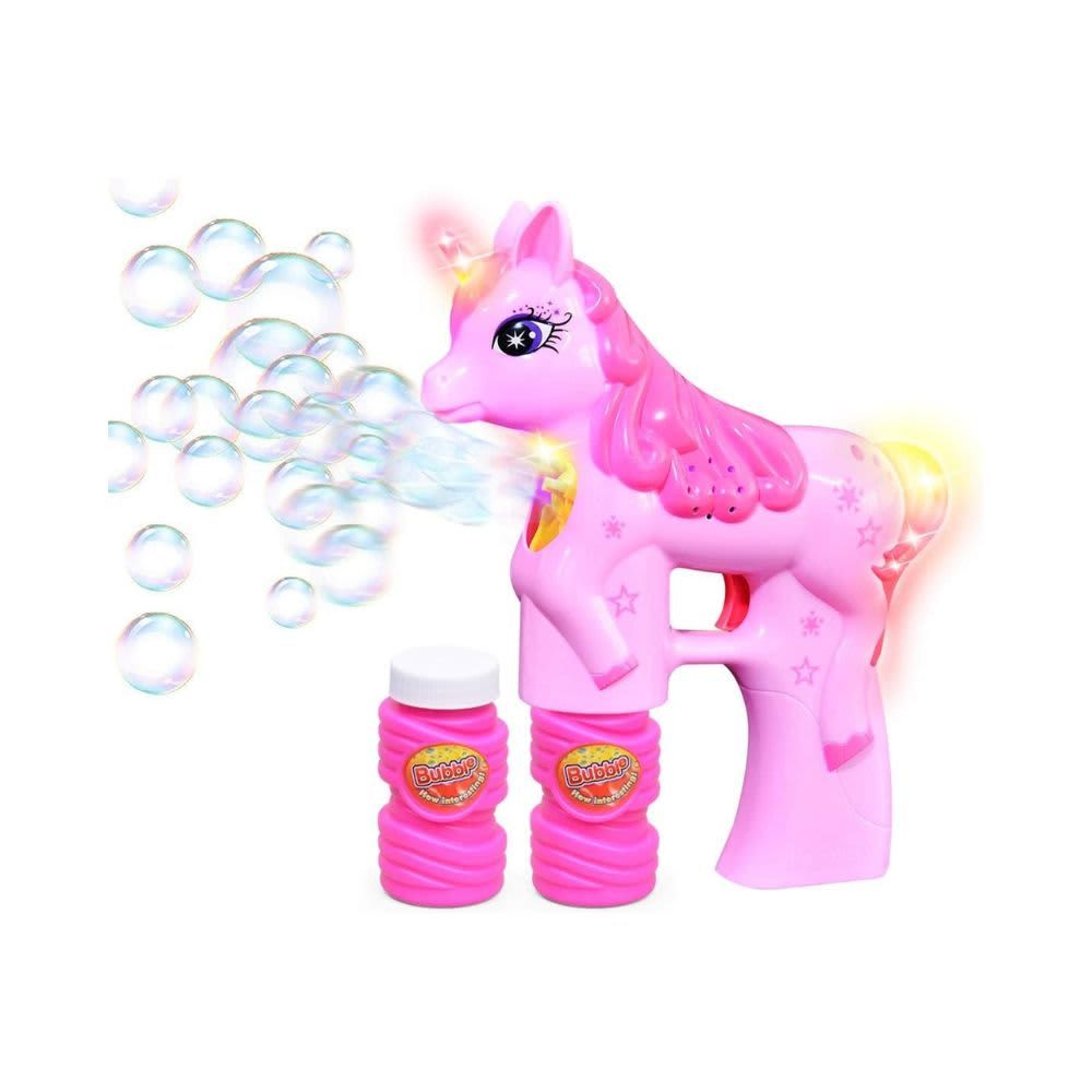 Unicorn Bubble Gun Bubble Blaster Toy B07QF4LNBR